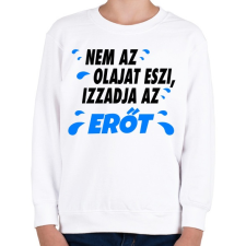 PRINTFASHION Ez nem eszi az olajat - Gyerek pulóver - Fehér gyerek pulóver, kardigán