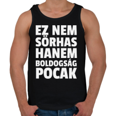 PRINTFASHION Ez nem sörhas - Férfi atléta - Fekete