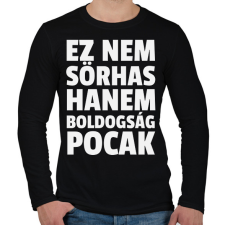 PRINTFASHION Ez nem sörhas - Férfi hosszú ujjú póló - Fekete férfi póló
