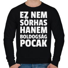 PRINTFASHION Ez nem sörhas - Férfi pulóver - Fekete