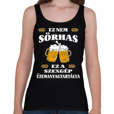 PRINTFASHION Ez nem sörhas! - Női atléta - Fekete