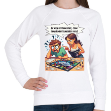 PRINTFASHION Ez nem veszekedés! - Női pulóver - Fehér női pulóver, kardigán