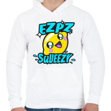 PRINTFASHION Ez Pz Lemon Squeezy - Férfi kapucnis pulóver - Fehér