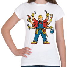 PRINTFASHION Ezermester - Női póló - Fehér női póló
