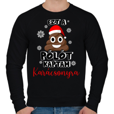 PRINTFASHION Ezt a szar pólót kaptam karácsonyra - Férfi pulóver - Fekete férfi pulóver, kardigán