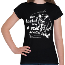 PRINTFASHION ezt az testet-malac2 - Női póló - Fekete női póló
