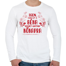 PRINTFASHION Ezt kaptam nőnapra - Férfi hosszú ujjú póló - Fehér férfi póló