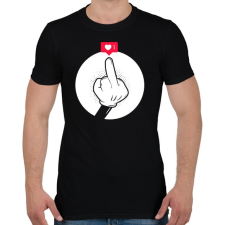 PRINTFASHION Ezt lájkold! - Férfi póló - Fekete férfi póló