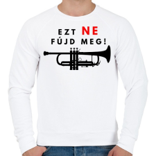 PRINTFASHION Ezt ne fújd meg2 - Férfi pulóver - Fehér férfi pulóver, kardigán