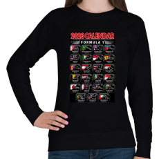 PRINTFASHION F1 2023 Forma 1 naptár - Női pulóver - Fekete