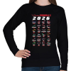 PRINTFASHION F1 2026 versenynaptár - Női pulóver - Fekete