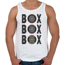 PRINTFASHION F1 Box - Férfi atléta - Fehér