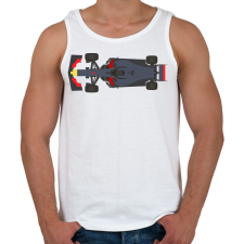 PRINTFASHION F1 Red Bull - Férfi atléta - Fehér atléta, trikó