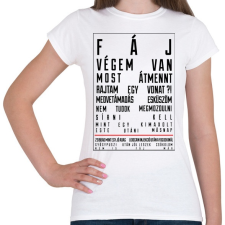 PRINTFASHION F Á J - Női póló - Fehér női póló