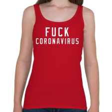 PRINTFASHION F*ck corona  - Női atléta - Cseresznyepiros női trikó