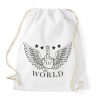 PRINTFASHION F*ck the world - Sportzsák, Tornazsák - Fehér