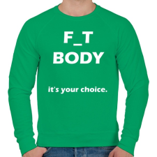 PRINTFASHION F_T BODY - a te választásod - Férfi pulóver - Zöld férfi pulóver, kardigán
