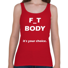 PRINTFASHION F_T BODY - a te választásod - Női atléta - Cseresznyepiros