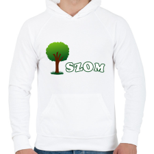 PRINTFASHION FA - Férfi kapucnis pulóver - Fehér férfi pulóver, kardigán