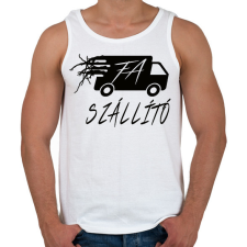 PRINTFASHION FA-SZÁLLÍTÓ BW - Férfi atléta - Fehér atléta, trikó