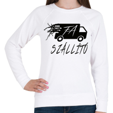 PRINTFASHION FA-SZÁLLÍTÓ BW - Női pulóver - Fehér női pulóver, kardigán
