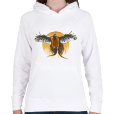 PRINTFASHION Fácán - Női kapucnis pulóver - Fehér