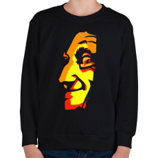PRINTFASHION Face - Gyerek pulóver - Fekete