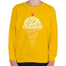 PRINTFASHION Fagyi - Gyerek pulóver - Sárga