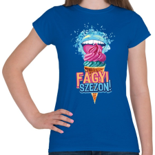 PRINTFASHION Fagyi szezon! - Női póló - Királykék női póló