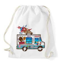 PRINTFASHION Fagyis autó - Sportzsák, Tornazsák - Fehér tornazsák