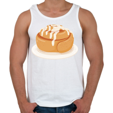 PRINTFASHION Fahéjas csiga - Férfi atléta - Fehér atléta, trikó