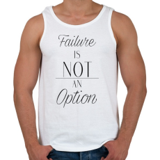 PRINTFASHION Failure - Férfi atléta - Fehér