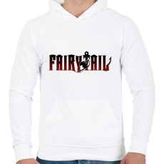 PRINTFASHION Fairy Tail logo - Férfi kapucnis pulóver - Fehér
