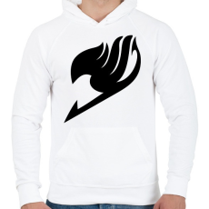 PRINTFASHION Fairy Tail szimbólum - Férfi kapucnis pulóver - Fehér