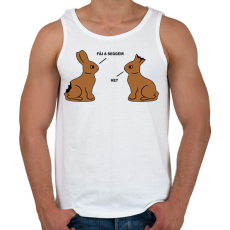 PRINTFASHION Fáj a seggem - Férfi atléta - Fehér