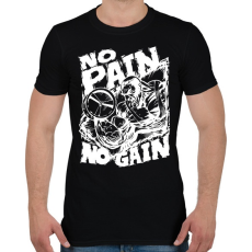 PRINTFASHION Fájdalom nélkül nincs siker - Férfi póló - Fekete