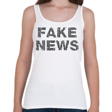 PRINTFASHION FAKE NEWS - Női atléta - Fehér