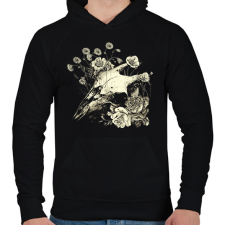 PRINTFASHION Fakult Ómen - Goth Design - Férfi kapucnis pulóver - Fekete férfi pulóver, kardigán