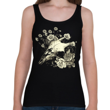 PRINTFASHION Fakult Ómen - Goth Design - Női atléta - Fekete női trikó