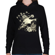 PRINTFASHION Fakult Ómen - Goth Design - Női kapucnis pulóver - Fekete női pulóver, kardigán