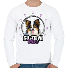 PRINTFASHION Falatnyi öröm - Papillon - Férfi pulóver - Fehér férfi pulóver, kardigán