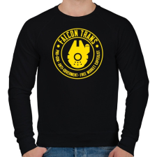 PRINTFASHION Falcon Trans - Férfi pulóver - Fekete férfi pulóver, kardigán