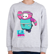 PRINTFASHION Fall Guys - Aerobic - Gyerek pulóver - Sport szürke gyerek pulóver, kardigán