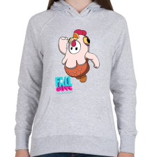 PRINTFASHION Fall Guys - Chicken - Női kapucnis pulóver - Sport szürke női pulóver, kardigán