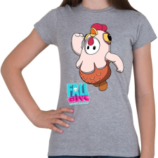 PRINTFASHION Fall Guys - Chicken - Női póló - Sport szürke női póló