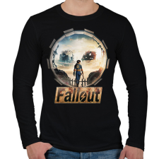 PRINTFASHION Fallout - Férfi hosszú ujjú póló - Fekete férfi póló