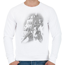PRINTFASHION Falmászás - Férfi pulóver - Fehér férfi pulóver, kardigán