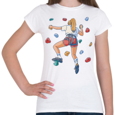 PRINTFASHION Falmászó - Női póló - Fehér