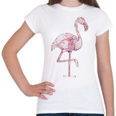 PRINTFASHION Falmingós póló - Női póló - Fehér