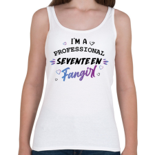 PRINTFASHION Fangirl - Seventeen - Női atléta - Fehér női trikó